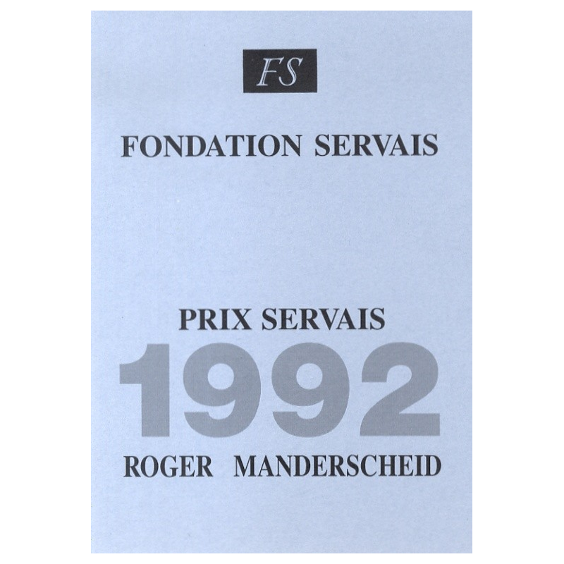 Prix Servais 1992 Roger Manderscheid