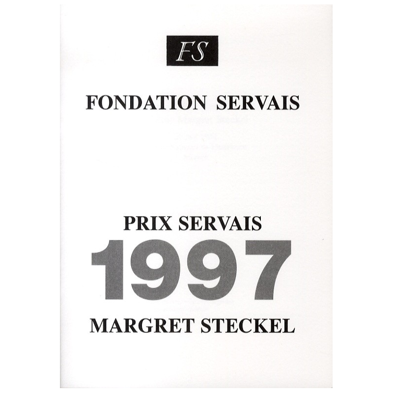 Prix Servais 1997 Margret Steckel