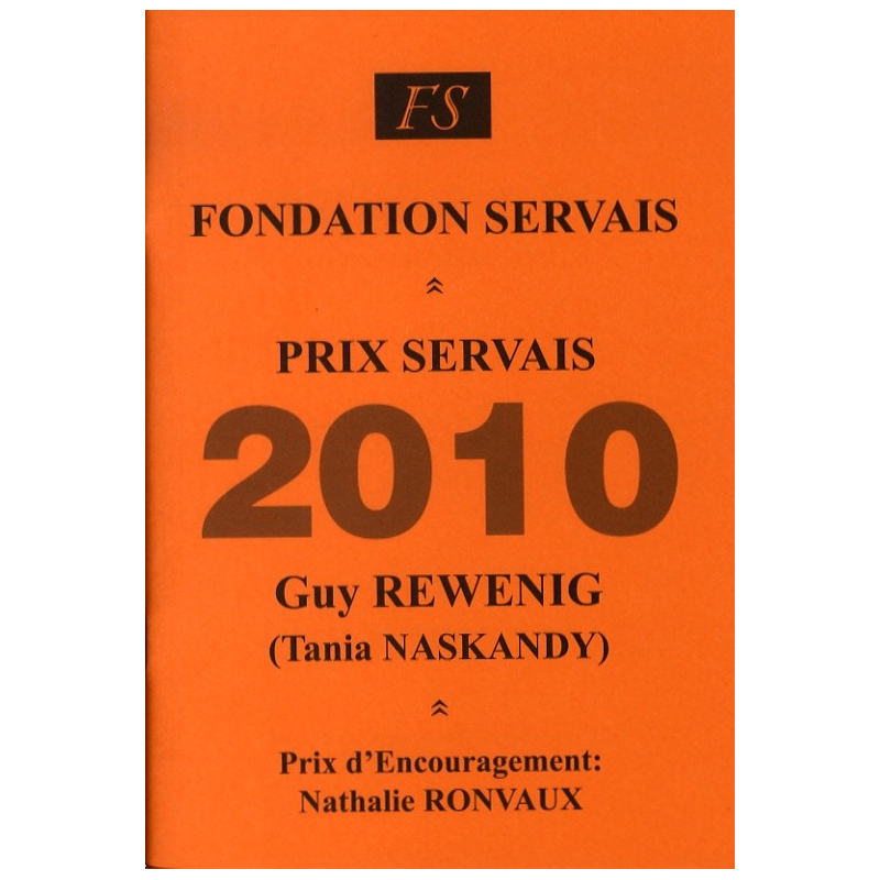 Prix Servais 2010 Guy Rewenig