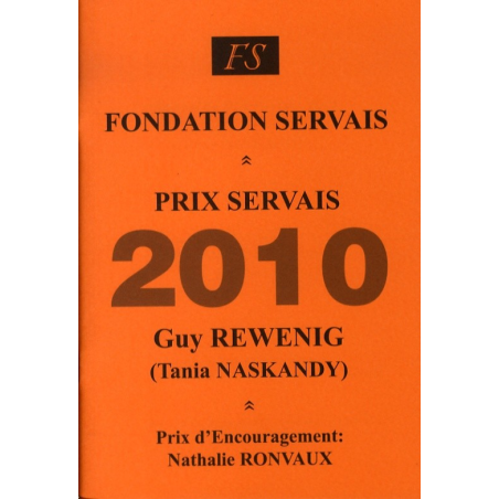 Prix Servais 2010 Guy Rewenig