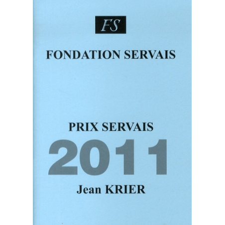 Prix Servais 2011 Jean Krier