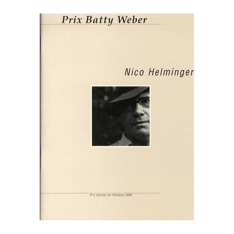 Prix Batty Weber: Nico Helminger